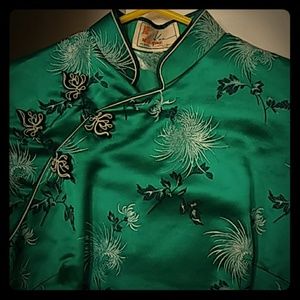 VINTAGE  Chinoiserie Dress ( Mini) approx 50s/60s